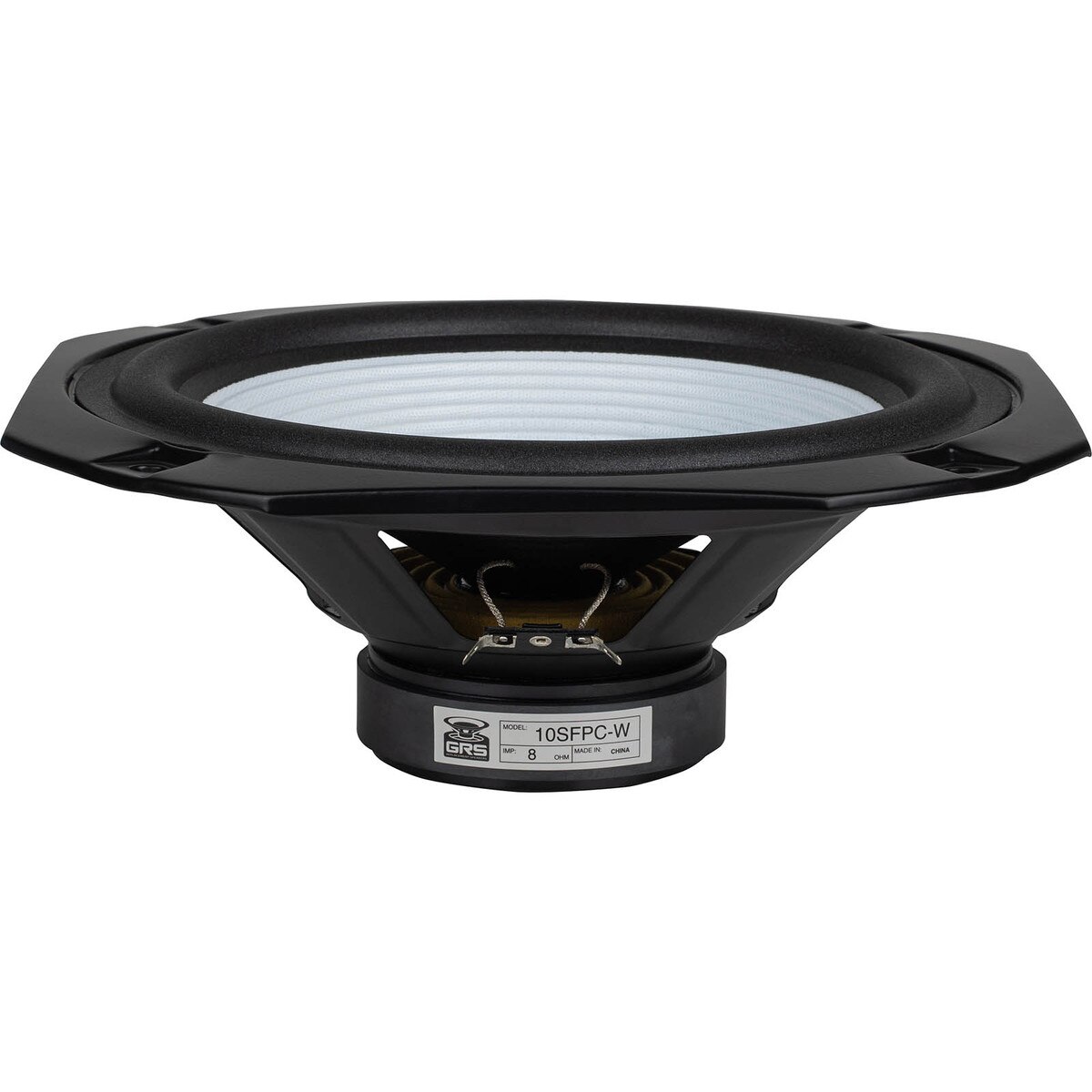 GRS 10SFPCW 10" Square Frame Paper Cone Woofer White